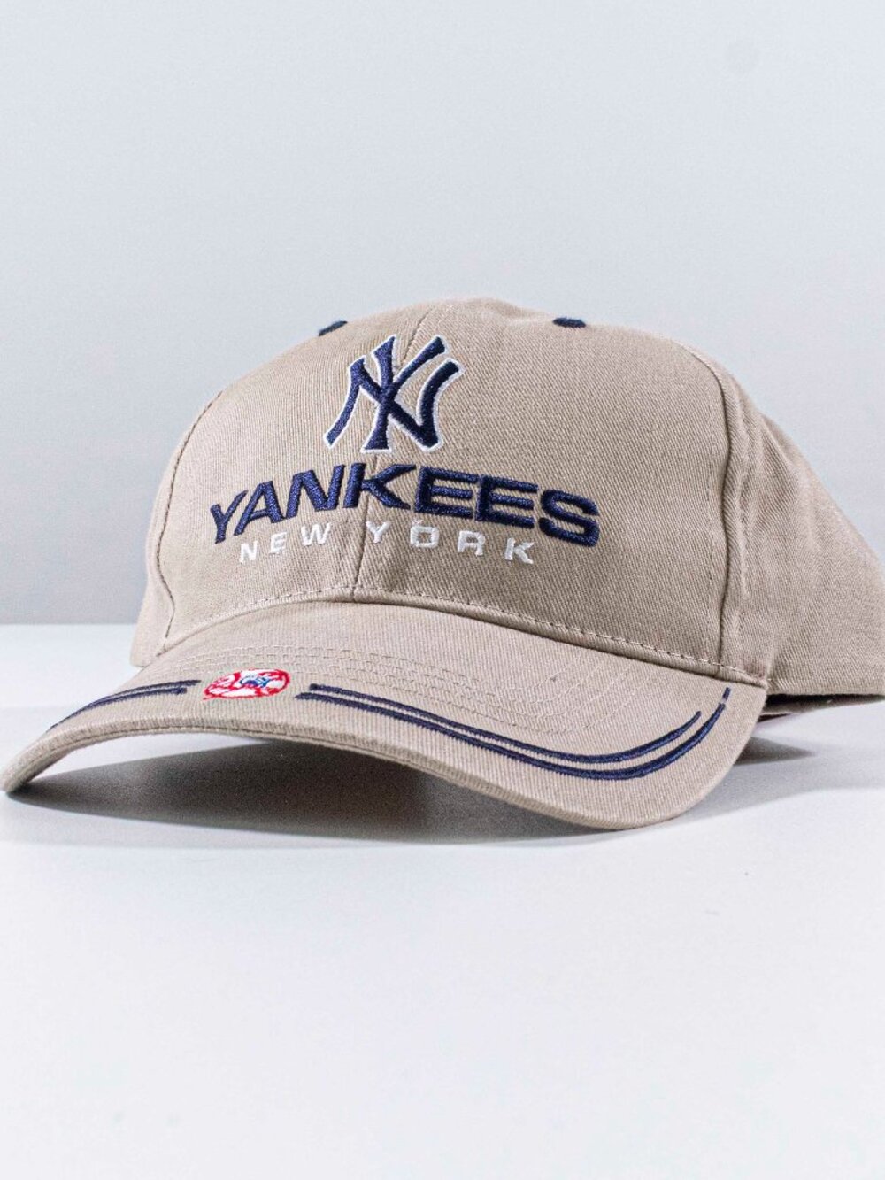 Vintage New York Yankees Twins Enterprises Hat Y2K Spell Out MLB Dad Cap NY VTG